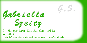 gabriella szeitz business card